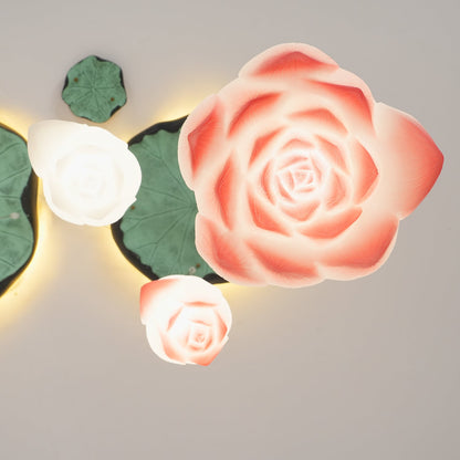 Elegant Lotus Chandelier - Adjustable Brightness & Energy Efficient De