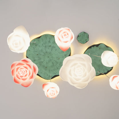 Elegant Lotus Chandelier - Adjustable Brightness & Energy Efficient De