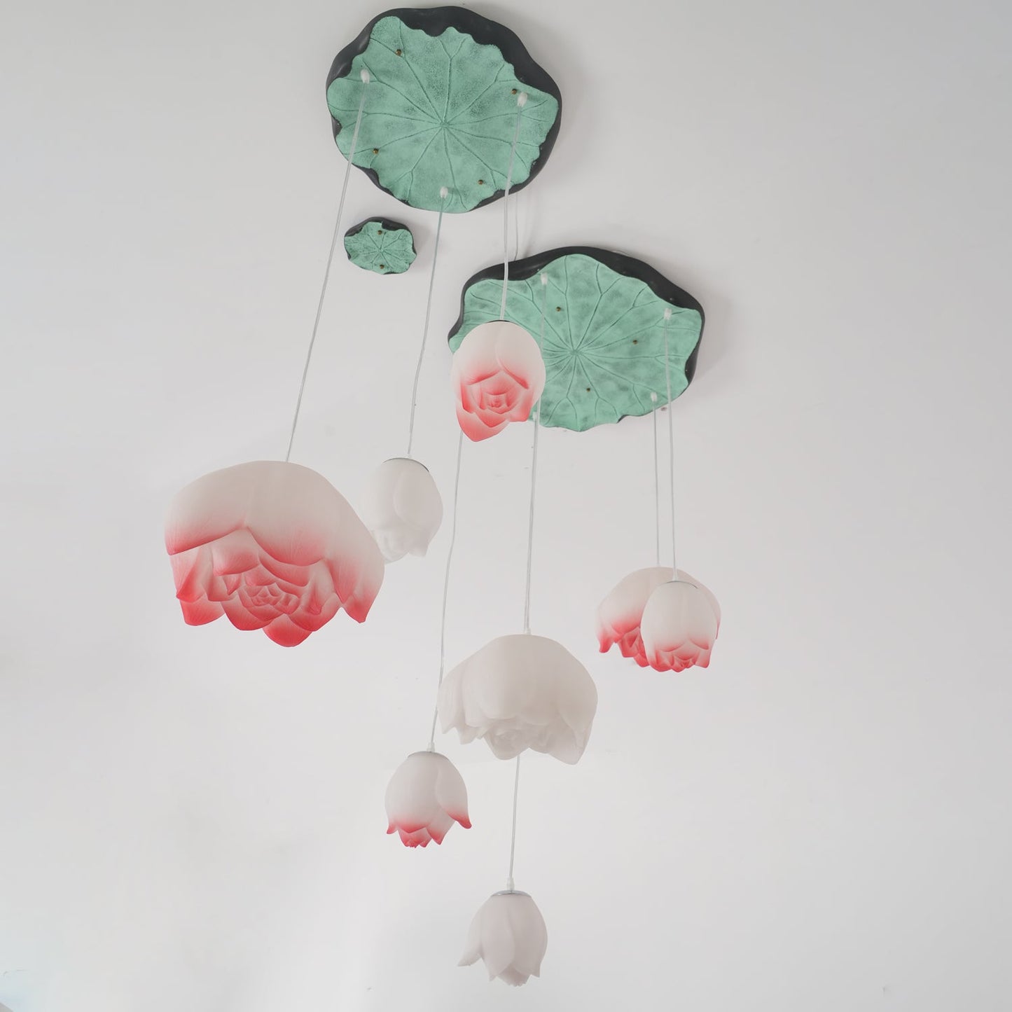 Elegant Lotus Chandelier - Adjustable Brightness & Energy Efficient De