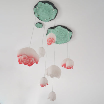 Elegant Lotus Chandelier - Adjustable Brightness & Energy Efficient De