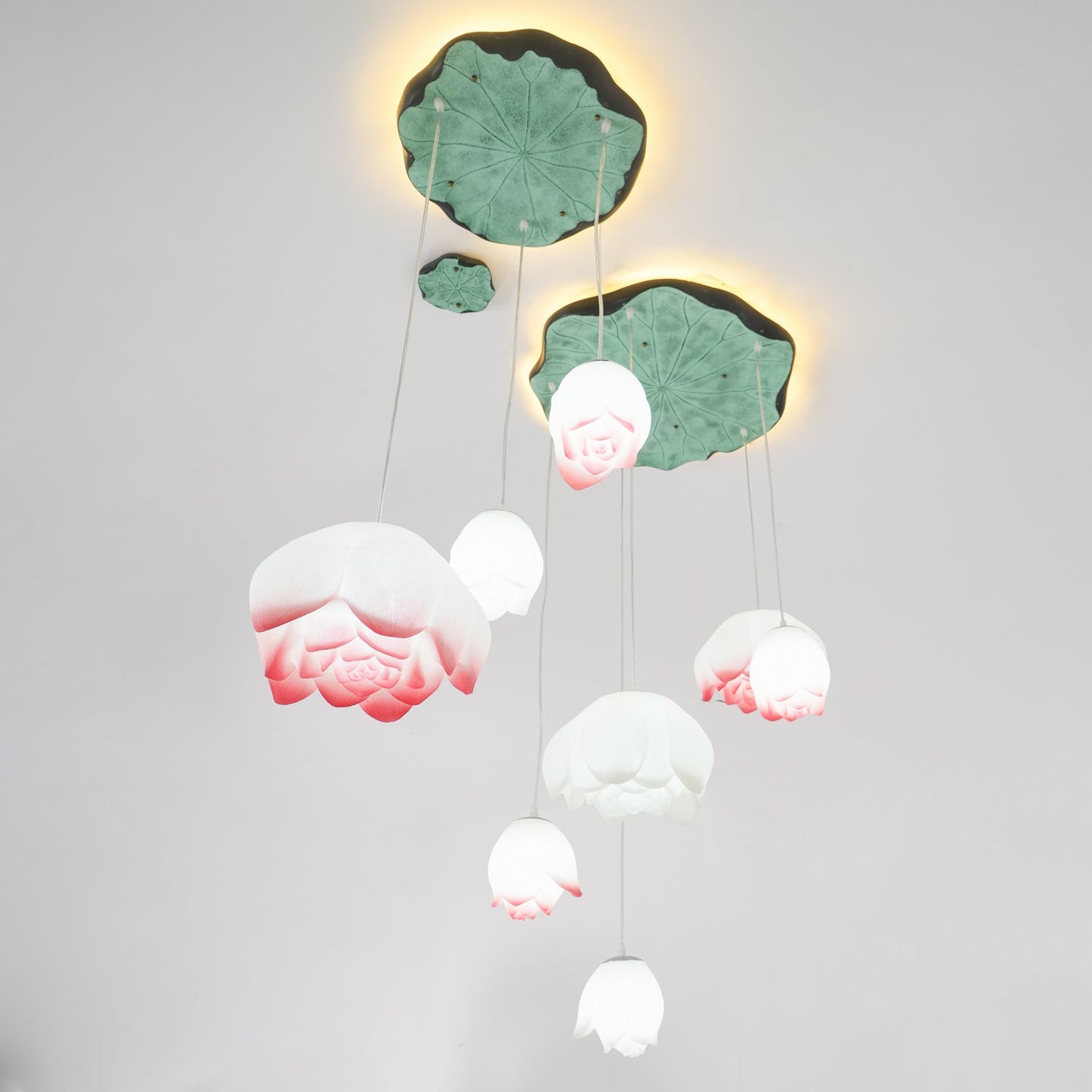 Elegant Lotus Chandelier - Adjustable Brightness & Energy Efficient De