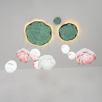 Elegant Lotus Chandelier - Adjustable Brightness & Energy Efficient De