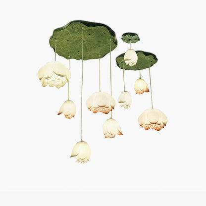 Elegant Lotus Chandelier - Adjustable Brightness & Energy Efficient De