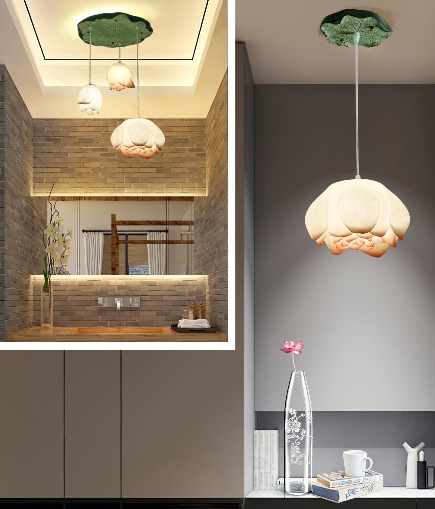 Elegant Lotus Chandelier - Adjustable Brightness & Energy Efficient De