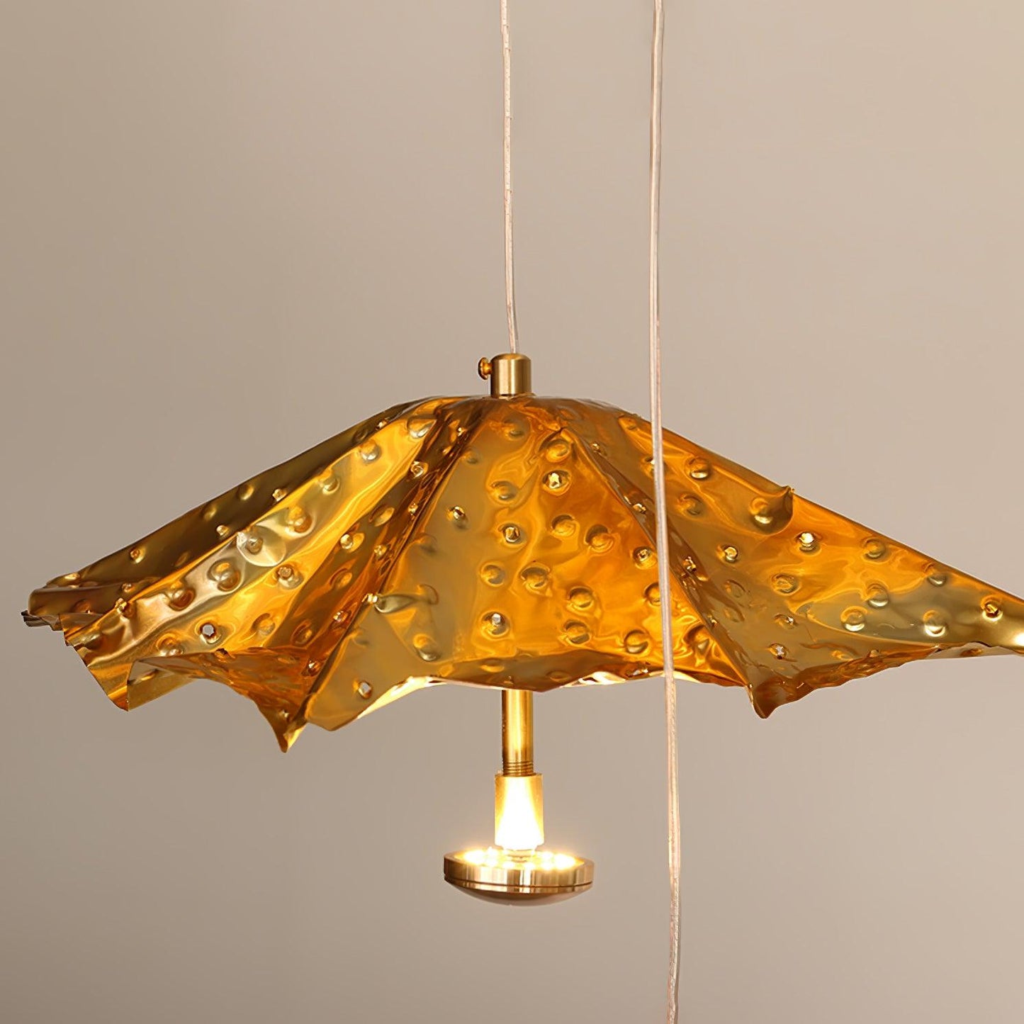 Elegant Livra Leaf Chandelier - Adjustable Height, LED Compatible