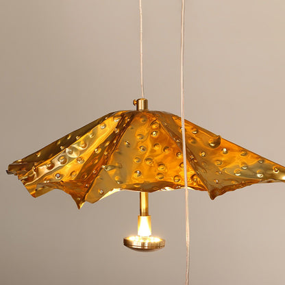 Elegant Livra Leaf Chandelier - Adjustable Height, LED Compatible