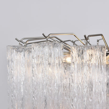 Lucente Glass Chandelier - Elegant Design with Adjustable Height & LED