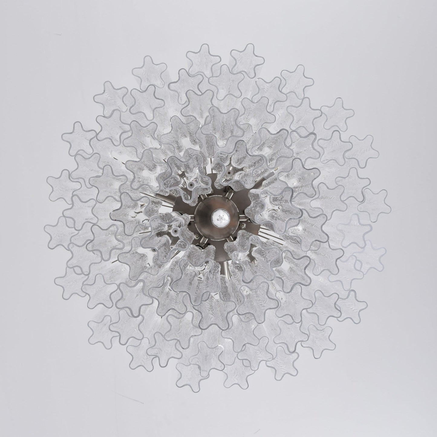 Lucente Glass Chandelier - Elegant Design with Adjustable Height & LED