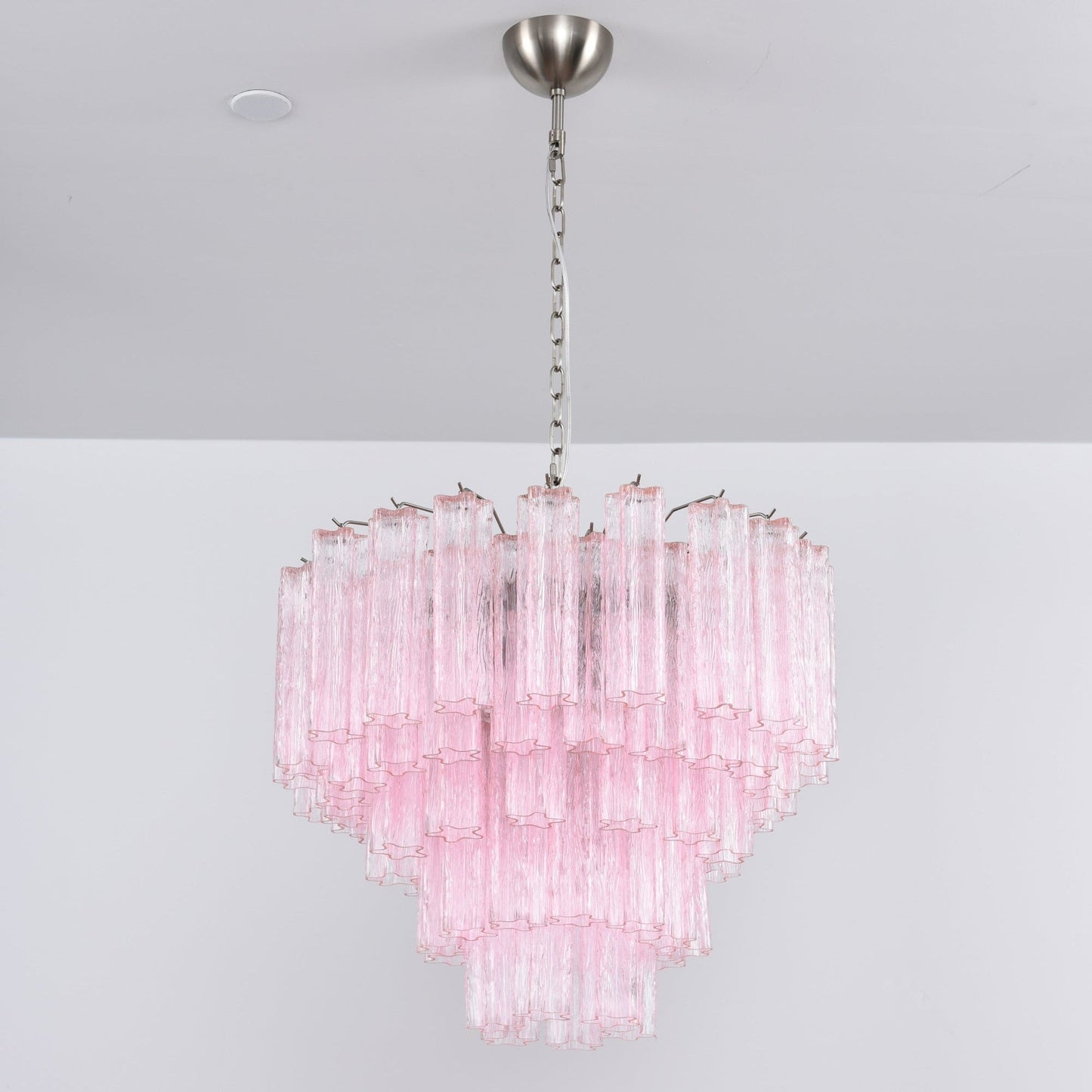 Lucente Rosa Crystal Chandelier - Elegant Design, Adjustable Height