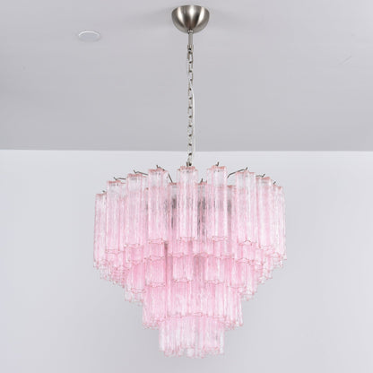 Lucente Rosa Crystal Chandelier - Elegant Design, Adjustable Height