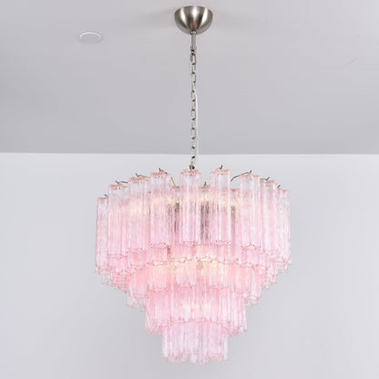 Lucente Rosa Crystal Chandelier - Elegant Design, Adjustable Height