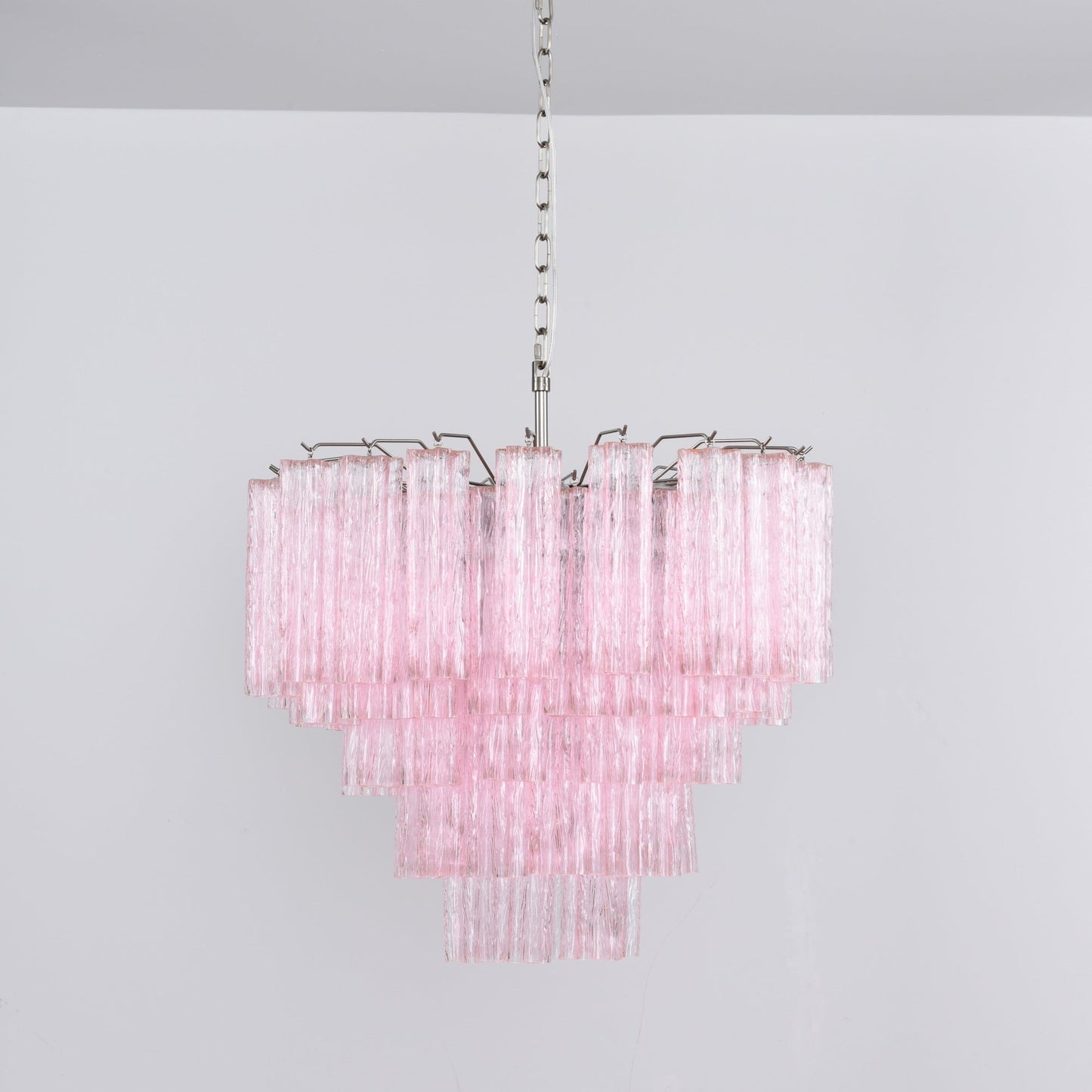 Lucente Rosa Crystal Chandelier - Elegant Design, Adjustable Height