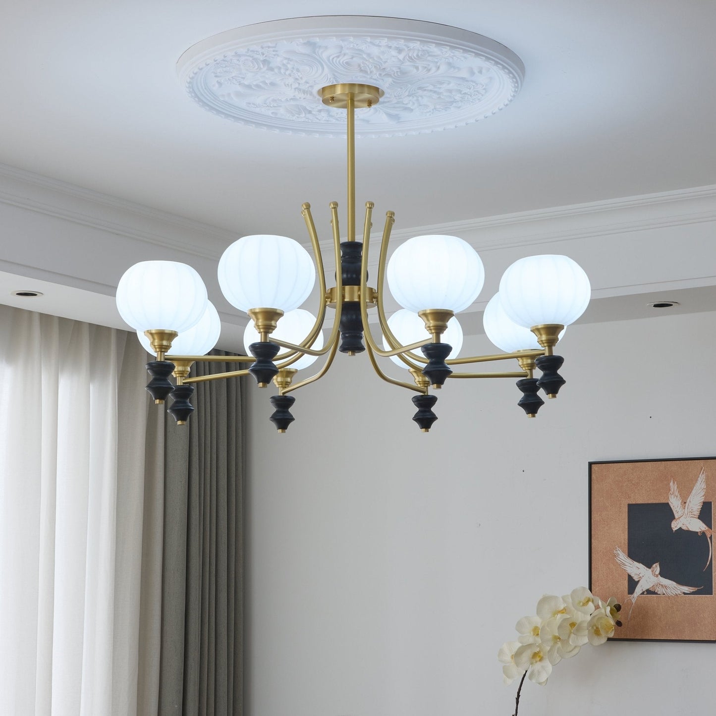 Lucerna Royale Crystal Chandelier - Elegant Design with Adjustable Hei