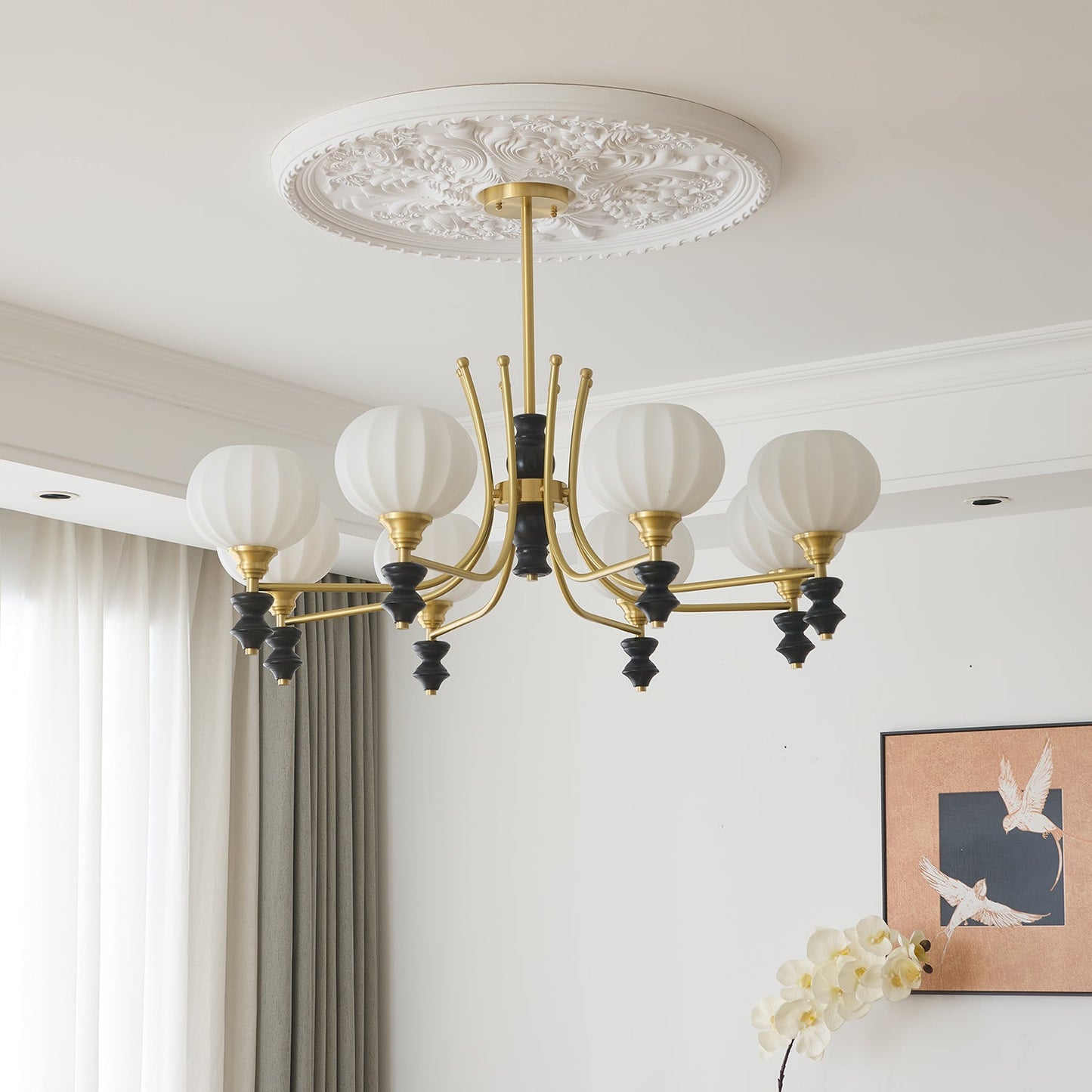 Lucerna Royale Crystal Chandelier - Elegant Design with Adjustable Hei