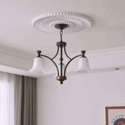 Lucian Bell Chandelier - Elegant Crystal Design with Adjustable Height