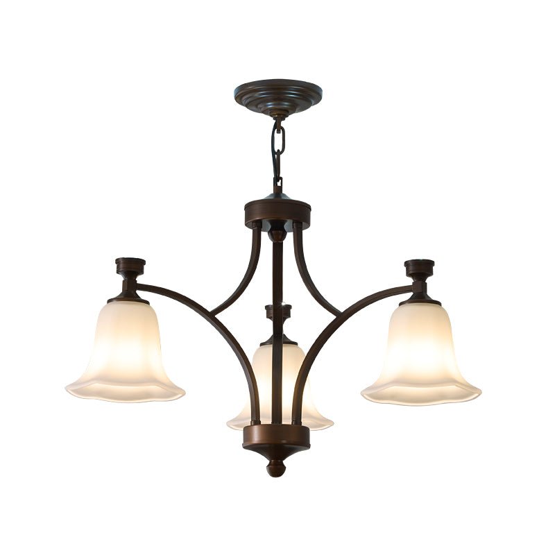 Lucian Bell Chandelier - Elegant Crystal Design with Adjustable Height