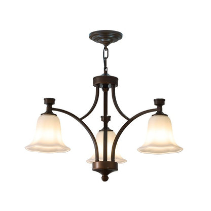Lucian Bell Chandelier - Elegant Crystal Design with Adjustable Height