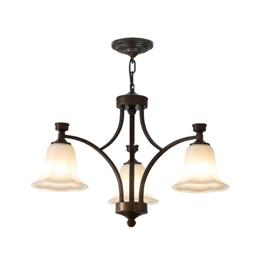 Lucian Bell Chandelier - Elegant Crystal Design with Adjustable Height