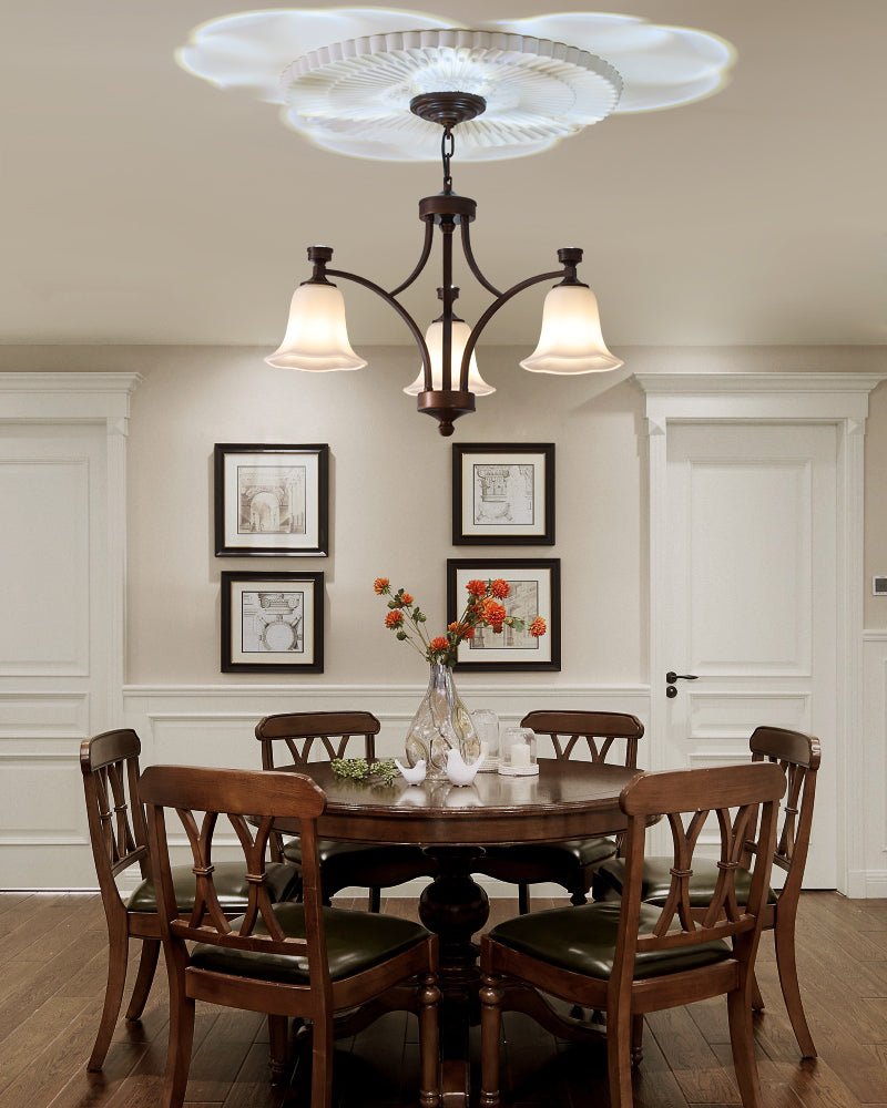 Lucian Bell Chandelier - Elegant Crystal Design with Adjustable Height