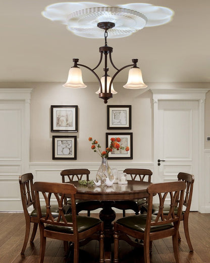 Lucian Bell Chandelier - Elegant Crystal Design with Adjustable Height