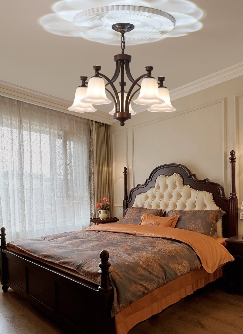Lucian Bell Chandelier - Elegant Crystal Design with Adjustable Height