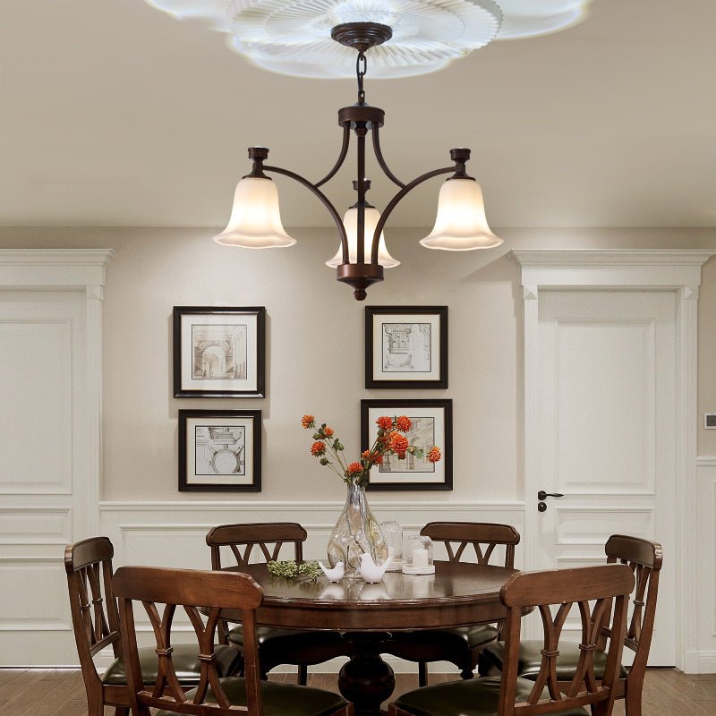 Lucian Bell Chandelier - Elegant Crystal Design with Adjustable Height
