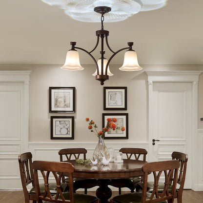 Lucian Bell Chandelier - Elegant Crystal Design with Adjustable Height