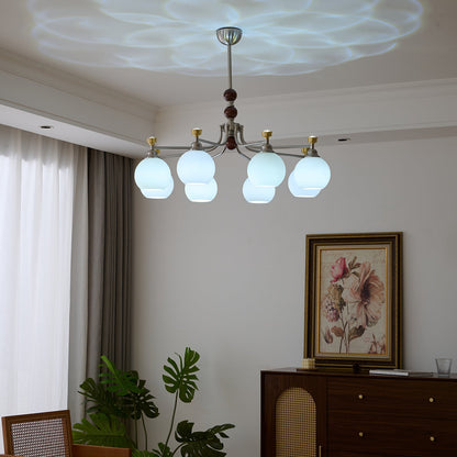 Lucienne Orb Chandelier - Elegant Design with Adjustable Height & Dimm