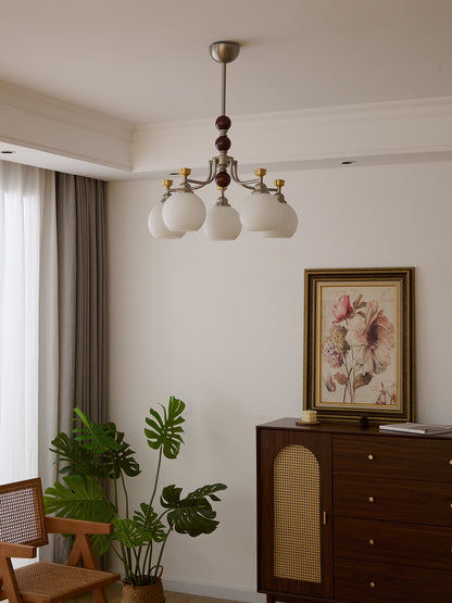 Lucienne Orb Chandelier - Elegant Design with Adjustable Height & Dimm