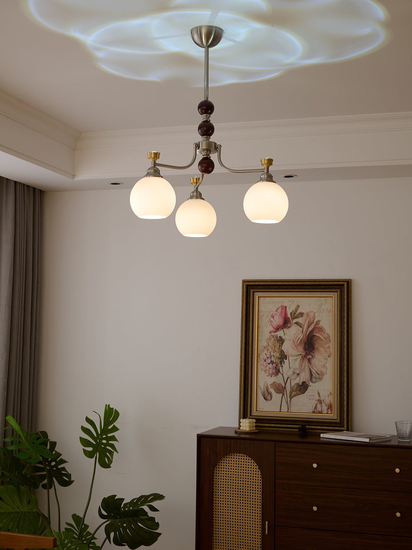 Lucienne Orb Chandelier - Elegant Design with Adjustable Height & Dimm