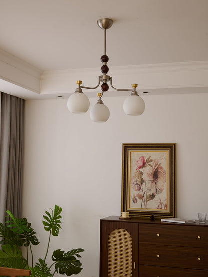 Lucienne Orb Chandelier - Elegant Design with Adjustable Height & Dimm