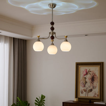 Lucienne Orb Chandelier - Elegant Design with Adjustable Height & Dimm