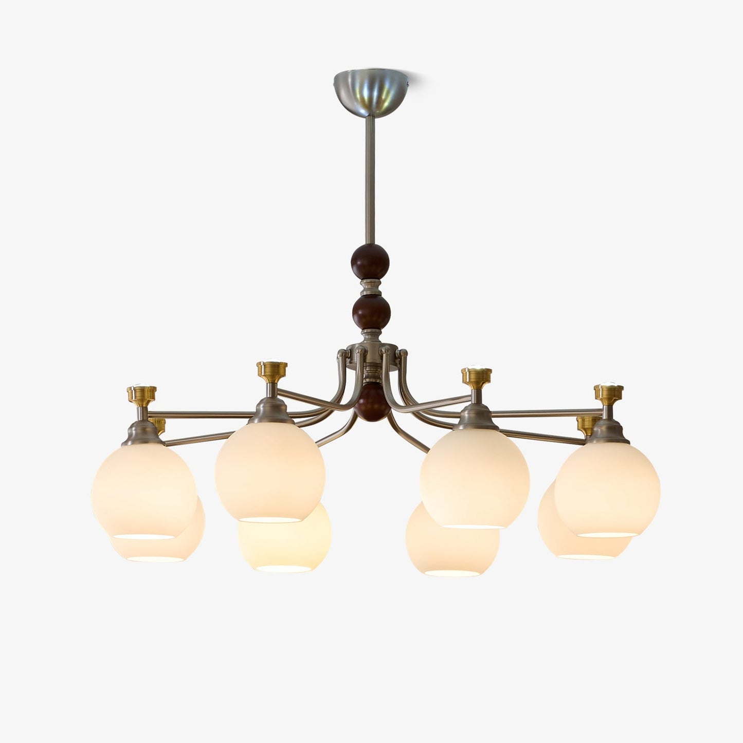 Lucienne Orb Chandelier - Elegant Design with Adjustable Height & Dimm