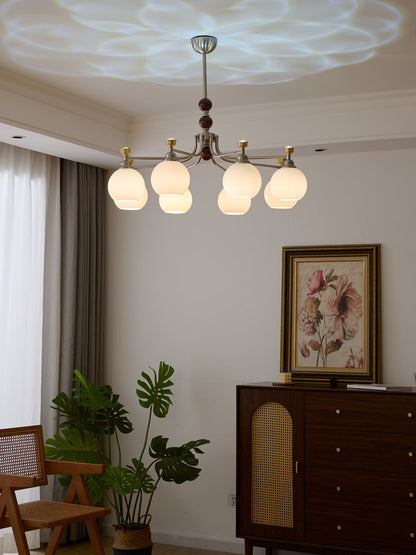 Lucienne Orb Chandelier - Elegant Design with Adjustable Height & Dimm