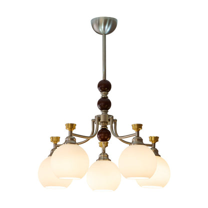 Lucienne Orb Chandelier - Elegant Design with Adjustable Height & Dimm