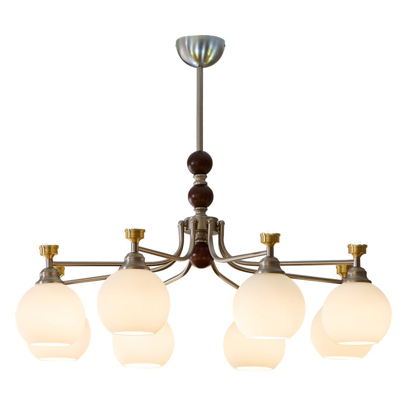 Lucienne Orb Chandelier - Elegant Design with Adjustable Height & Dimm