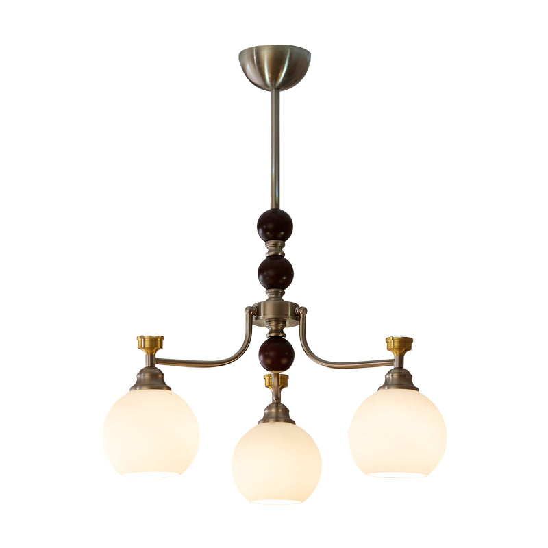 Lucienne Orb Chandelier - Elegant Design with Adjustable Height & Dimm