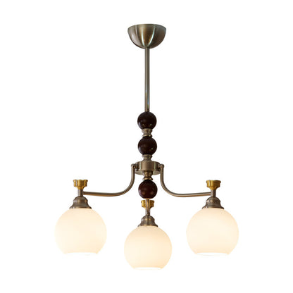 Lucienne Orb Chandelier - Elegant Design with Adjustable Height & Dimm
