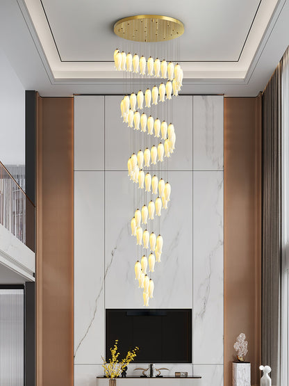 Luma Flora Stairs Chandelier - Elegant Design with Adjustable Brightne