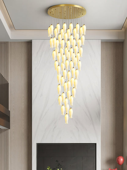 Luma Flora Stairs Chandelier - Elegant Design with Adjustable Brightne