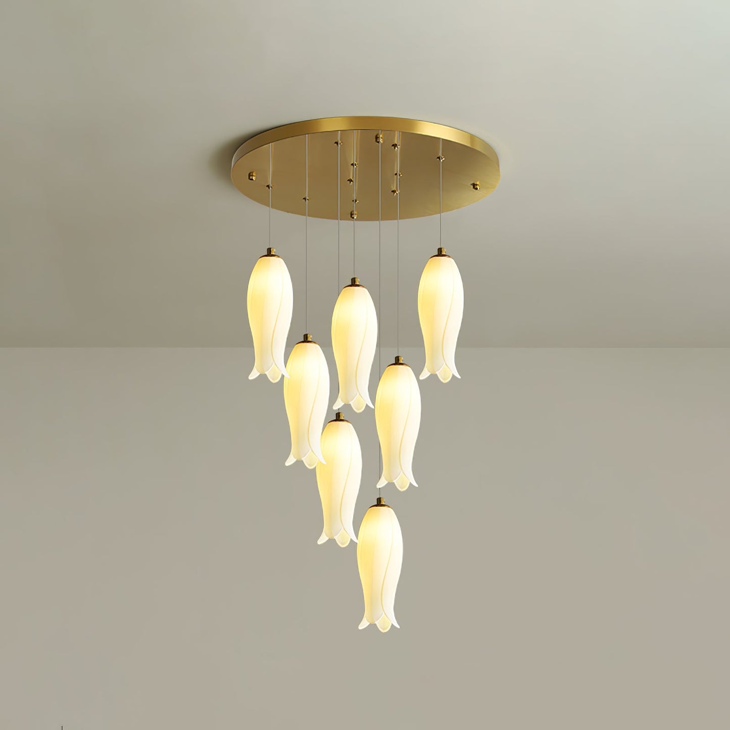 Luma Flora Stairs Chandelier - Elegant Design with Adjustable Brightne