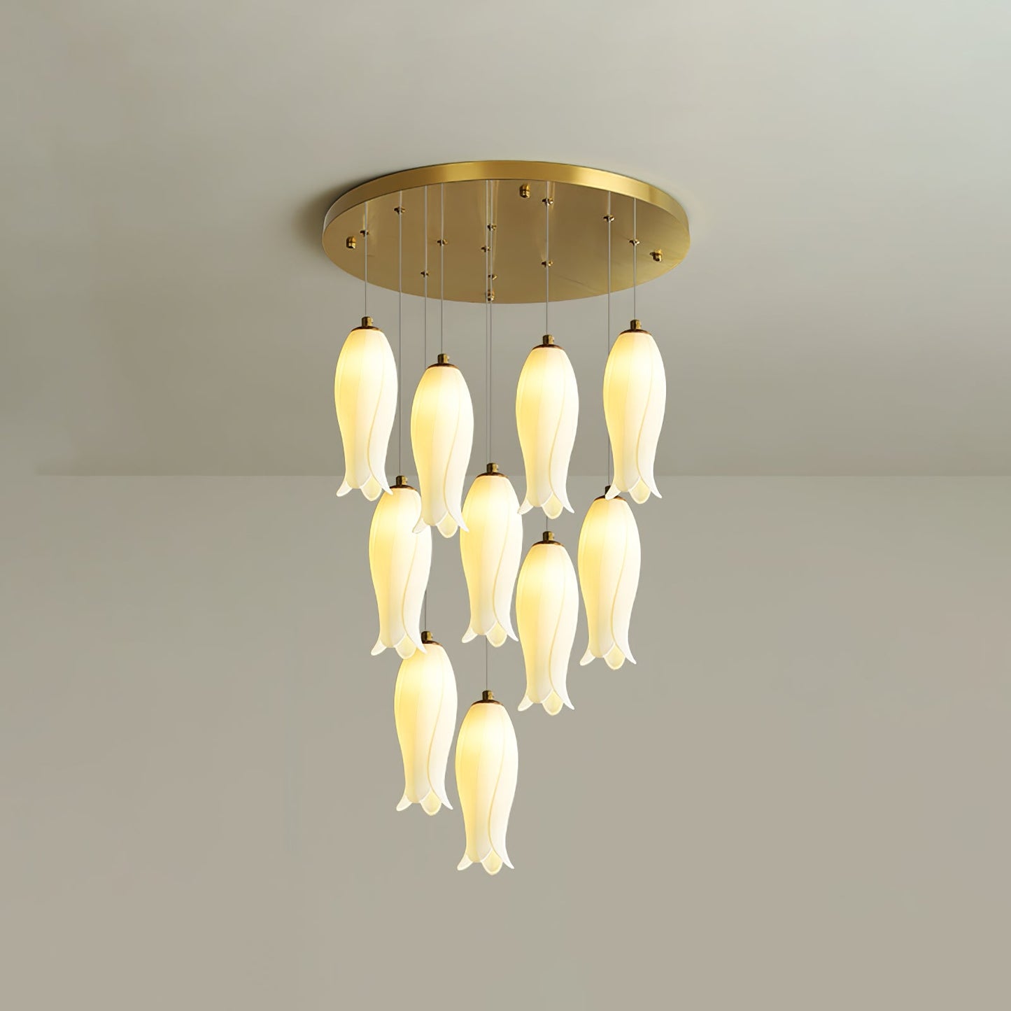 Luma Flora Stairs Chandelier - Elegant Design with Adjustable Brightne