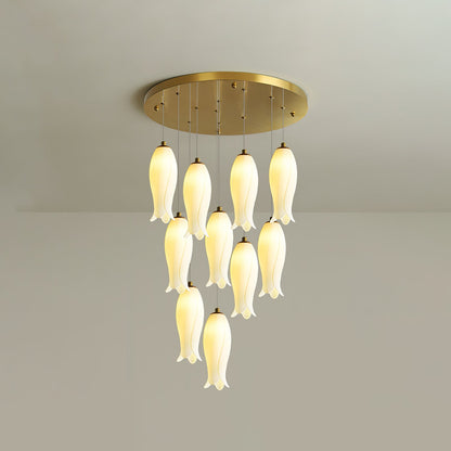 Luma Flora Stairs Chandelier - Elegant Design with Adjustable Brightne