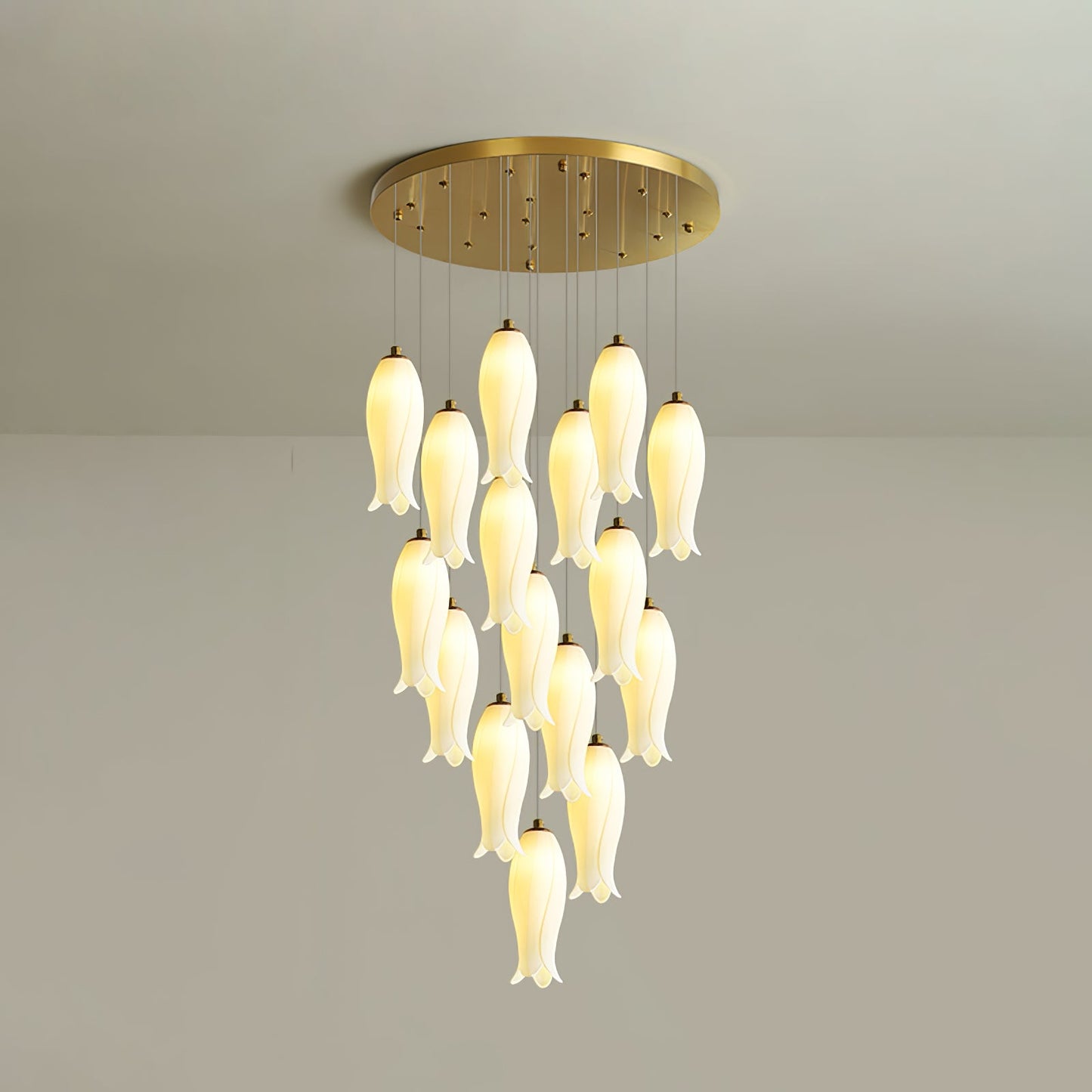 Luma Flora Stairs Chandelier - Elegant Design with Adjustable Brightne