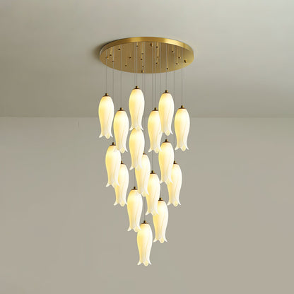 Luma Flora Stairs Chandelier - Elegant Design with Adjustable Brightne