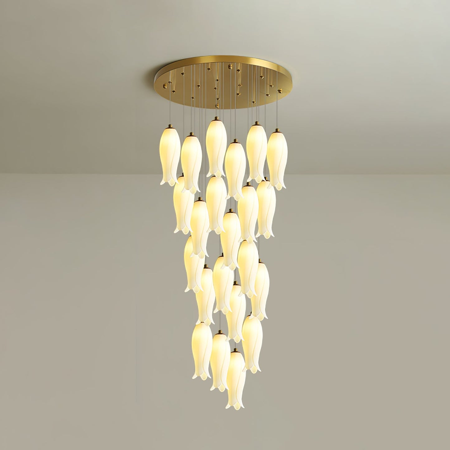 Luma Flora Stairs Chandelier - Elegant Design with Adjustable Brightne