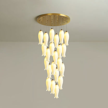 Luma Flora Stairs Chandelier - Elegant Design with Adjustable Brightne