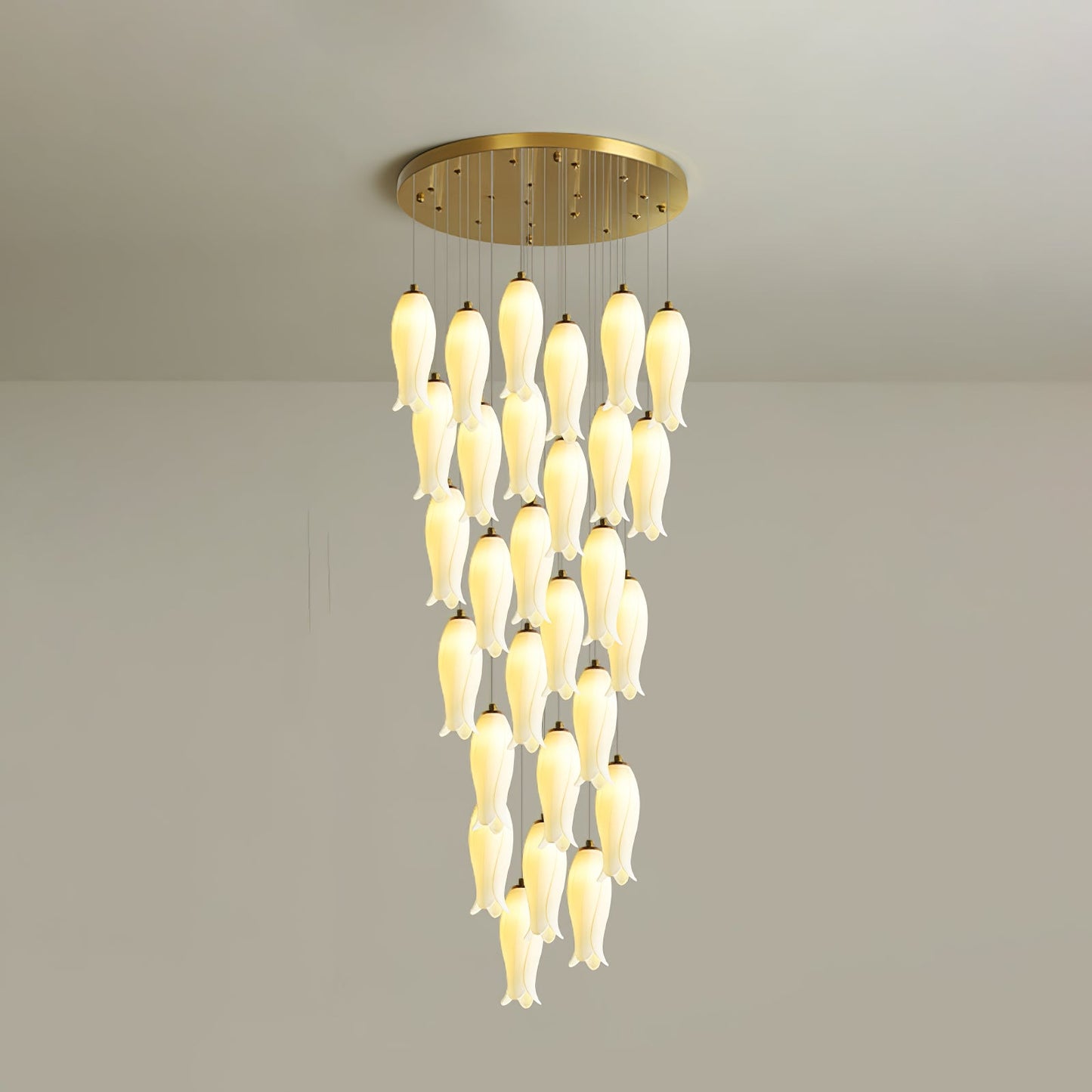Luma Flora Stairs Chandelier - Elegant Design with Adjustable Brightne