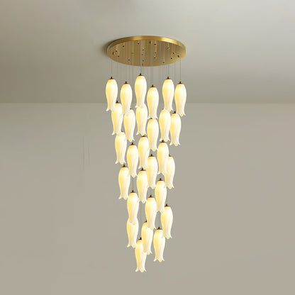Luma Flora Stairs Chandelier - Elegant Design with Adjustable Brightne