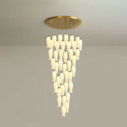 Luma Flora Stairs Chandelier - Elegant Design with Adjustable Brightne